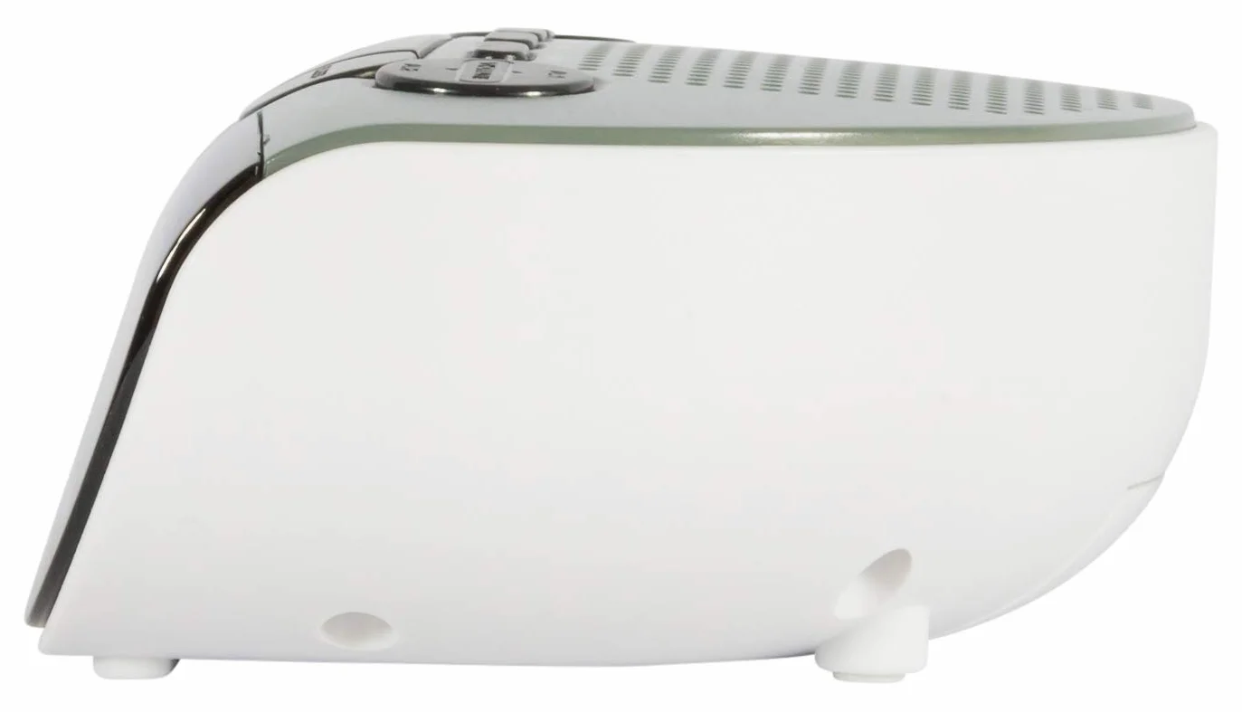 SALORA Reveil Matin Lumineux Numérique LED Horloge Digitale Radio FM Double Alarme Snooze Veilleuse Réglable Noir Gris Blanc