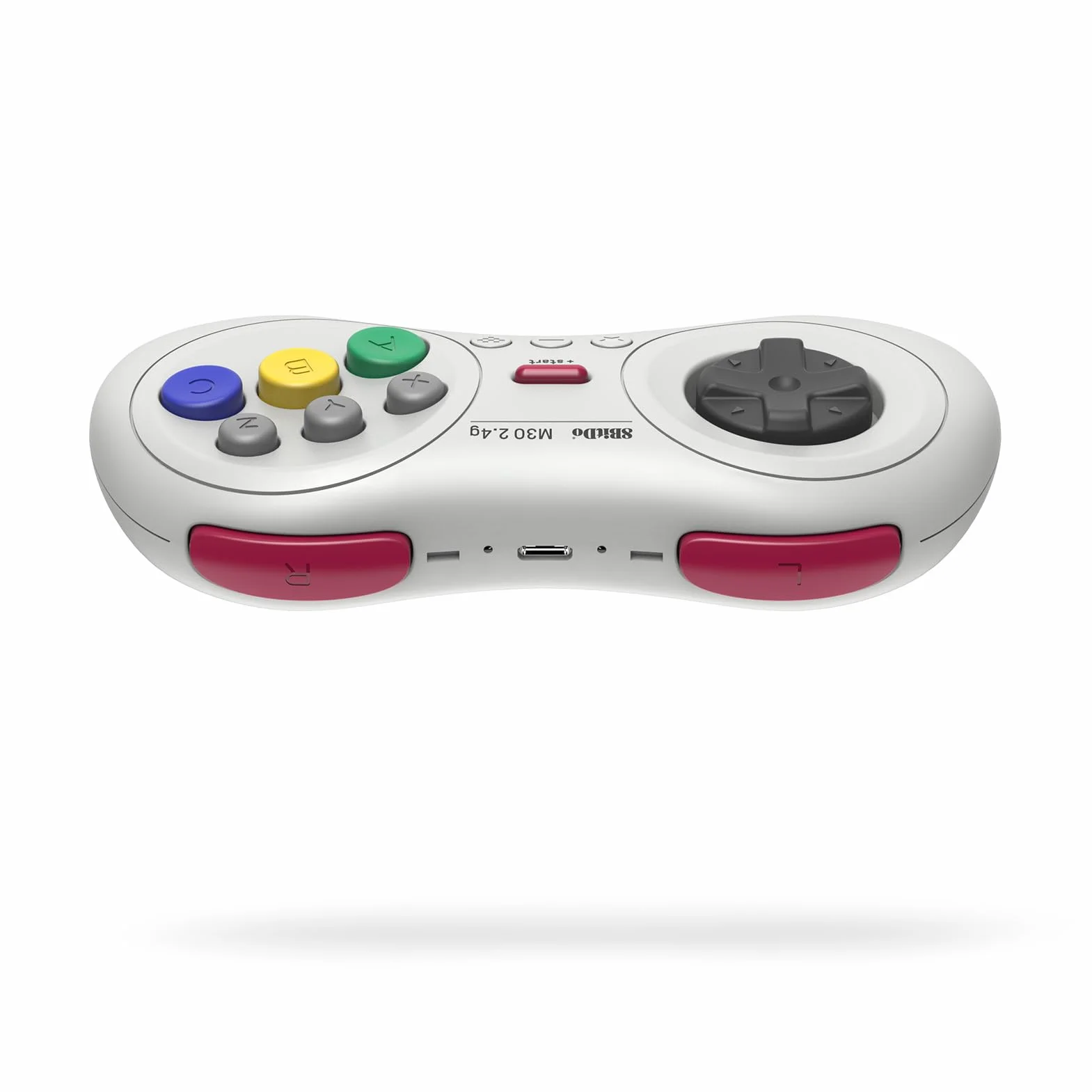 8BitDo M30 2.4G Manette sans fil 8 boutons Blanche/White Compatible Mega Drive Mini Nintendo Switch