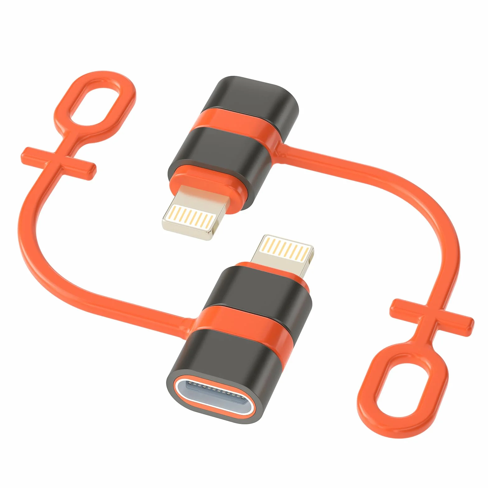 Adaptateur USB C vers Lightning 2 Pièces pour iPhone 14 13 12 11 X Pro Max Air Mini