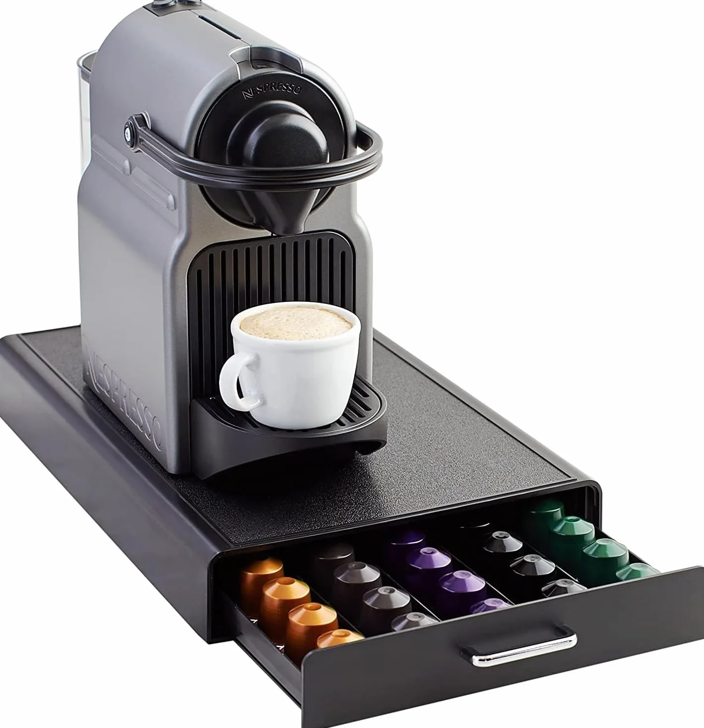 Amazon Basics Rangement pour Orignalline Nespresso 1 Tiroir 50 Capsules Capacité Noir