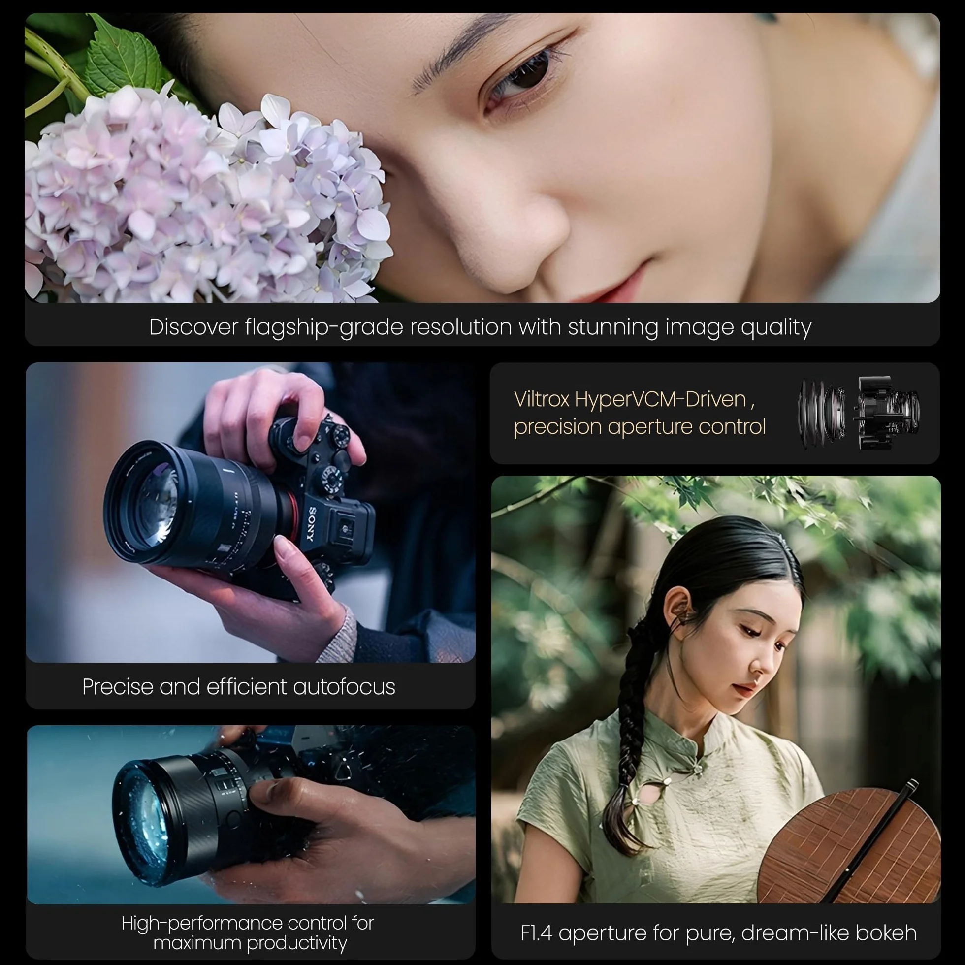Viltrox Obiektyw aparatu AF 85 mm F1.4 Pro do Sony E Mount Full Frame Auto Focus Lens Portrait Master