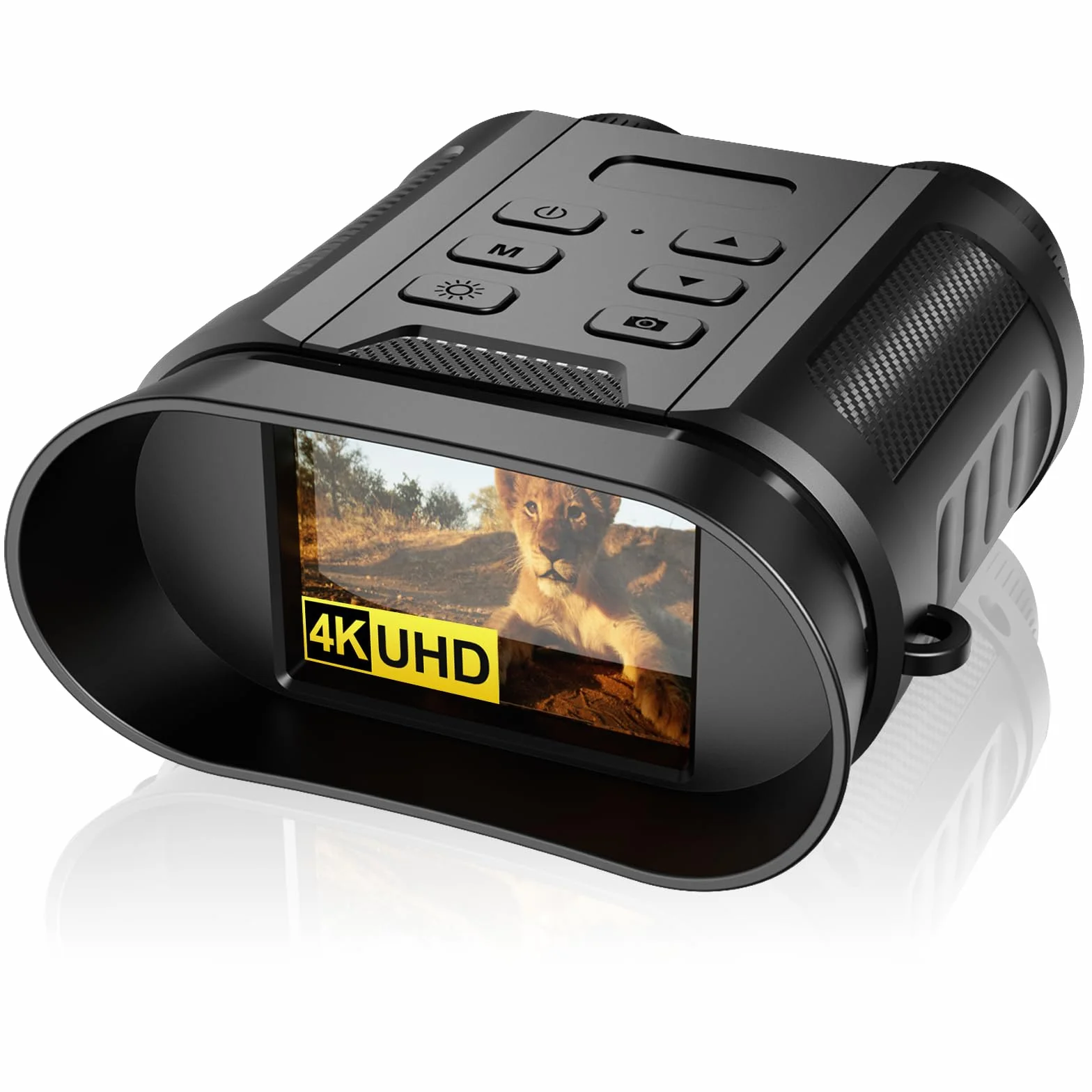 Coolifepro Lornetka noktowizyjna, 4K z akumulatorem 2500 mAh lornetka noktowizor 2,4" TFT LCD 8X cyfrowy zoom 7-poziomowy zoom na podczerwień widok 300 M noktowizor z kartą 32 GB