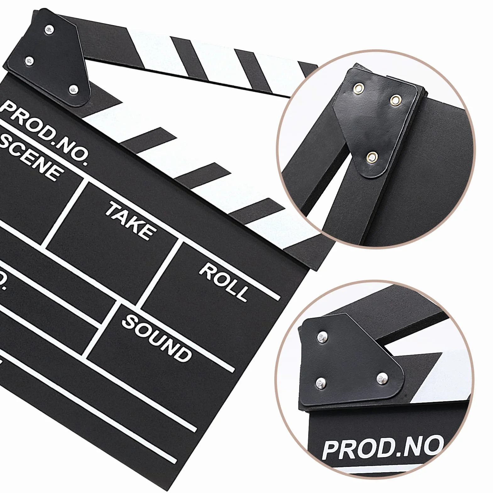 Tableau d'administration en bois clapperboard vintage accessoires de film TV