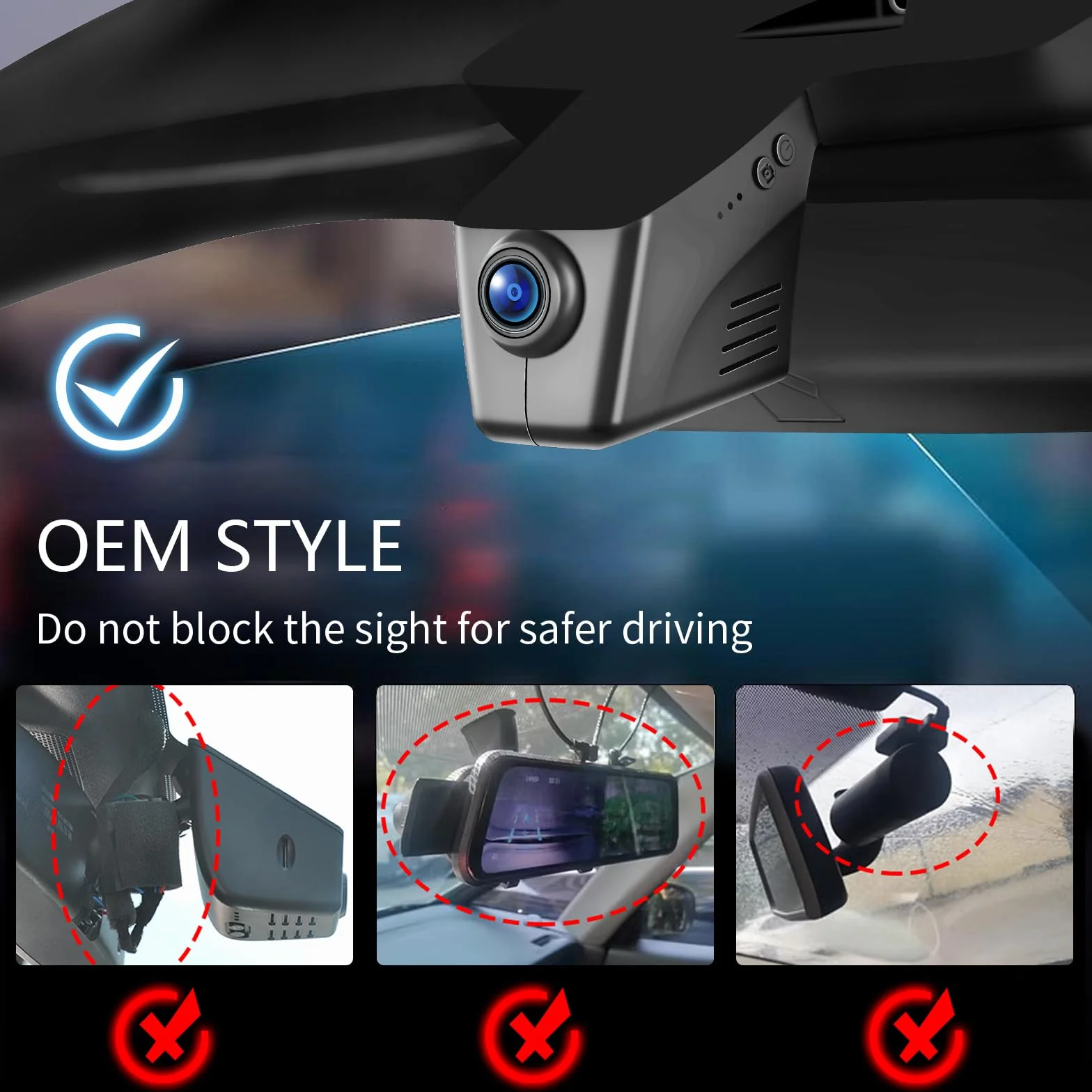 4K Dash Cam for Porsche Cayenne(E2 92A) 2011-2018,Macan 2015-2026, 911(991) 2011-2019, Panamera(970) 2010-2016, Boxster/Cayman(981) 2013-2016, 718 Boxster/Cayman/Spyder(982) 2017-2025 (Model B), 128GB