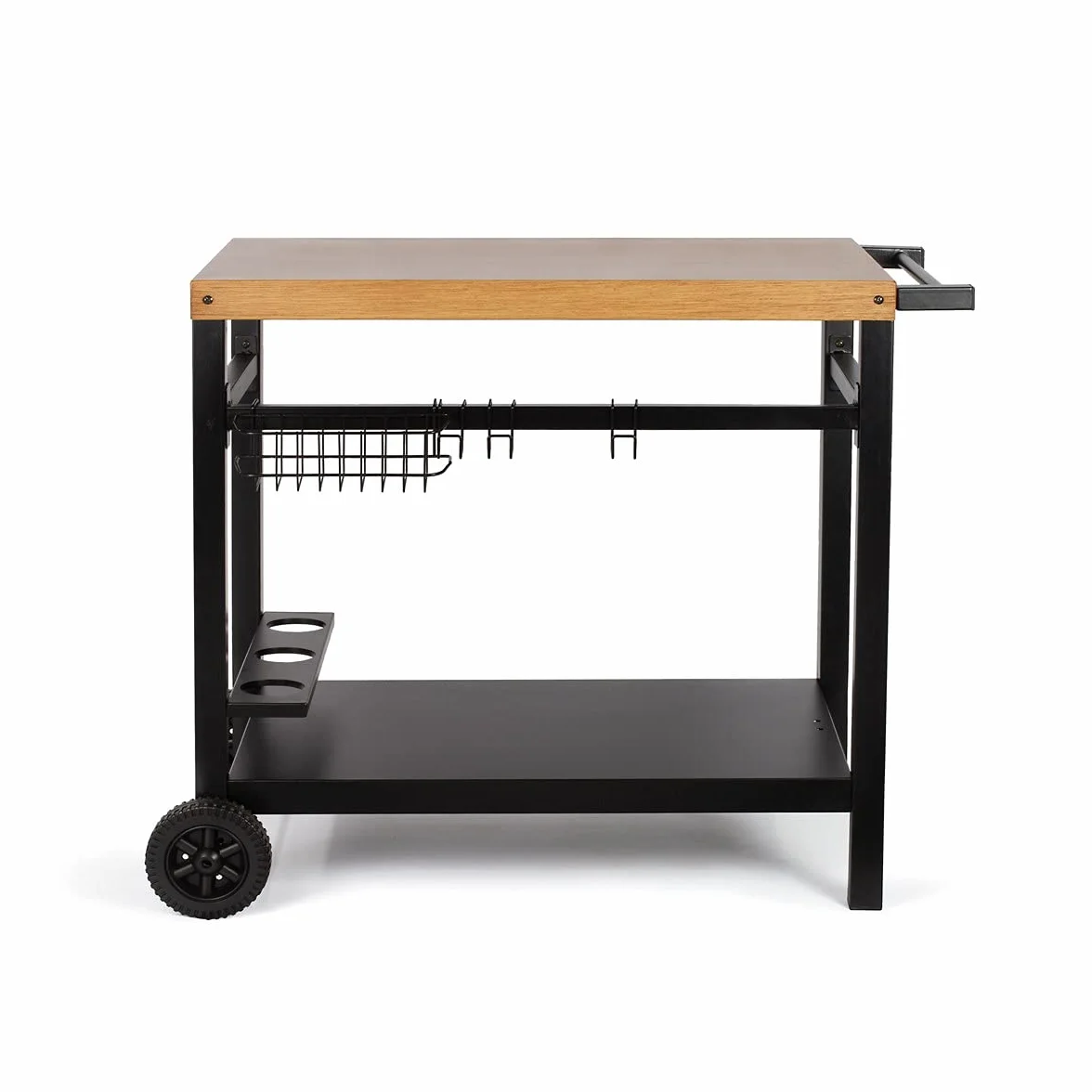 Chariot Pour Plancha Noir/bois - GS131