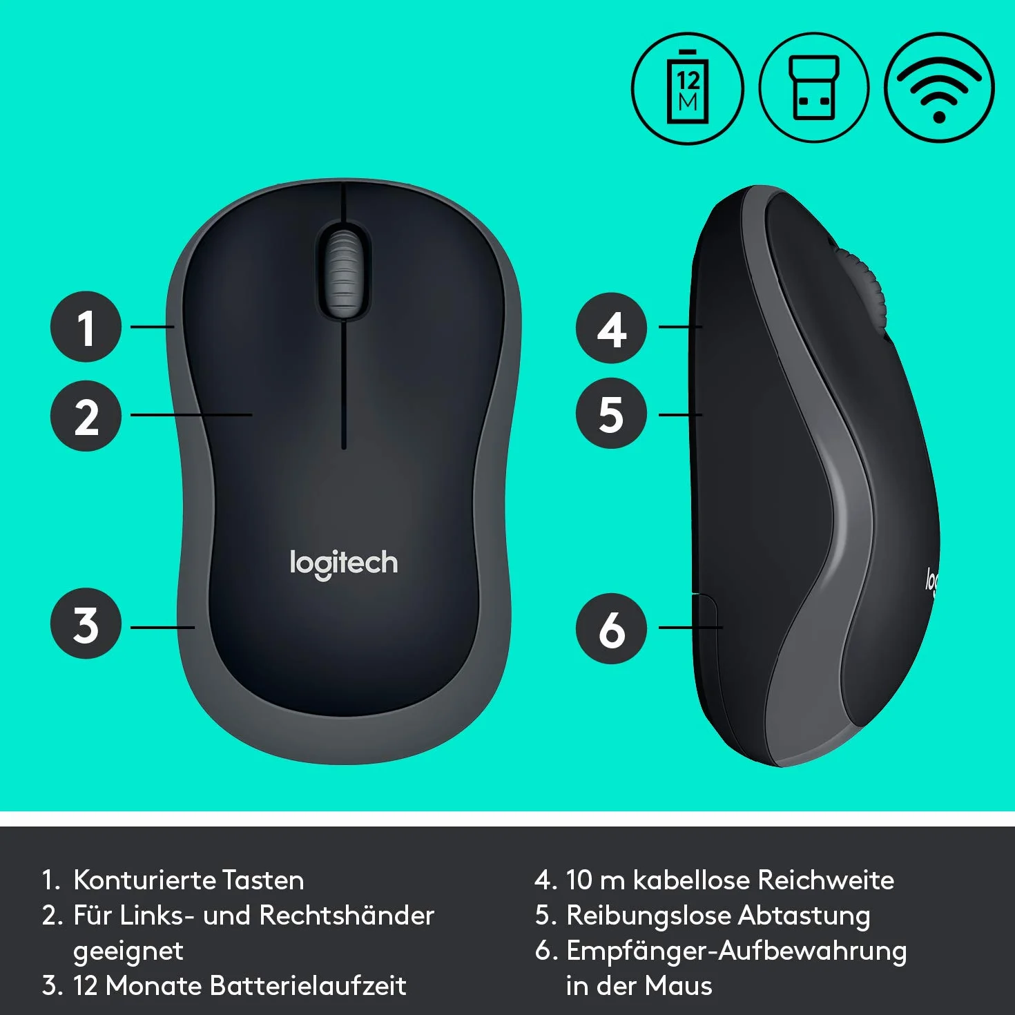 Logitech MK270 Bezprzewodowa klawiatura i mysz Combo - DEU QWERTZ
