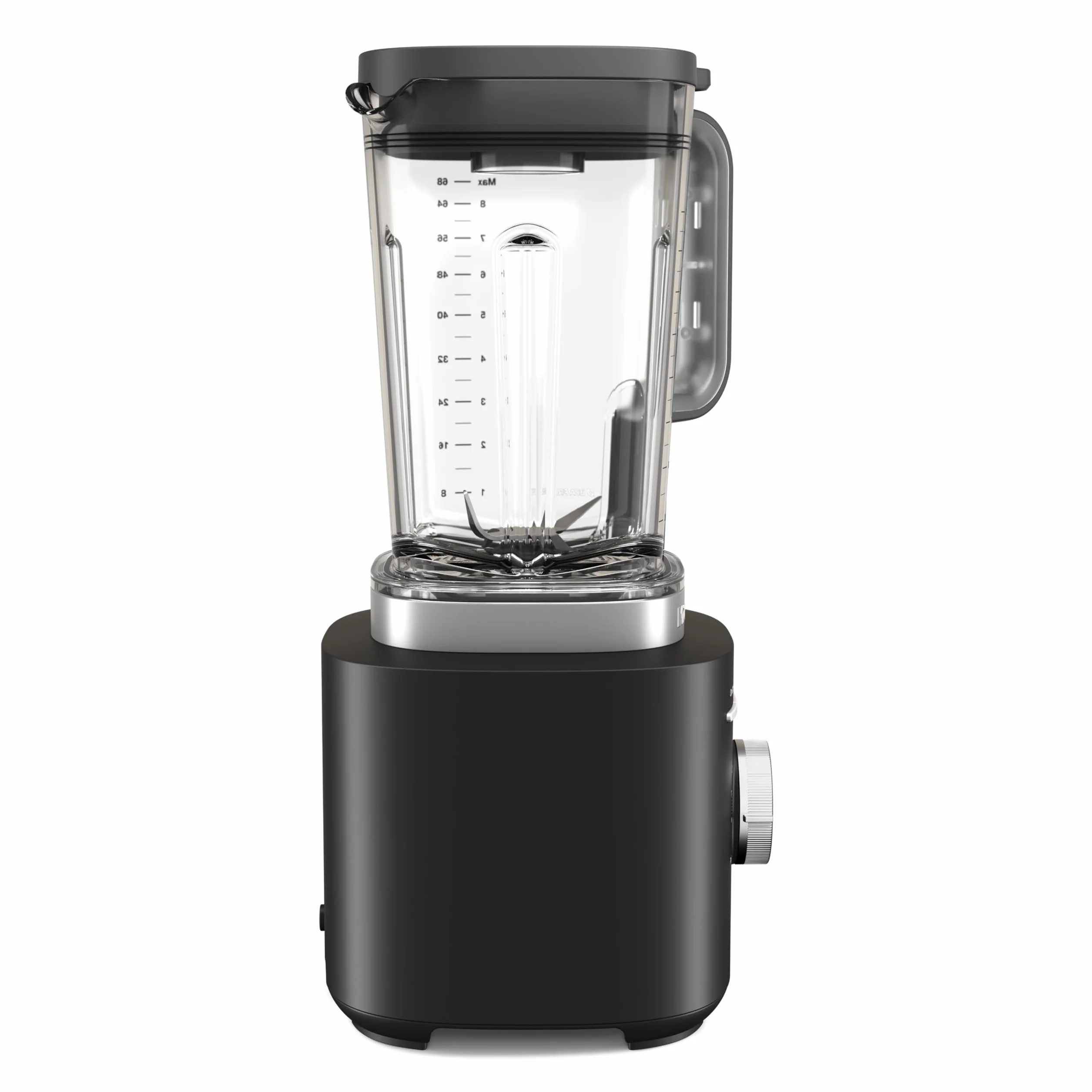 KitchenAid Blender Pure Power, Pichet 2L Sans BPA, 10 Vitesses, Programmes Glace & Smoothie, Lames Inox Asymétriques, Base Métal, Noir Mat