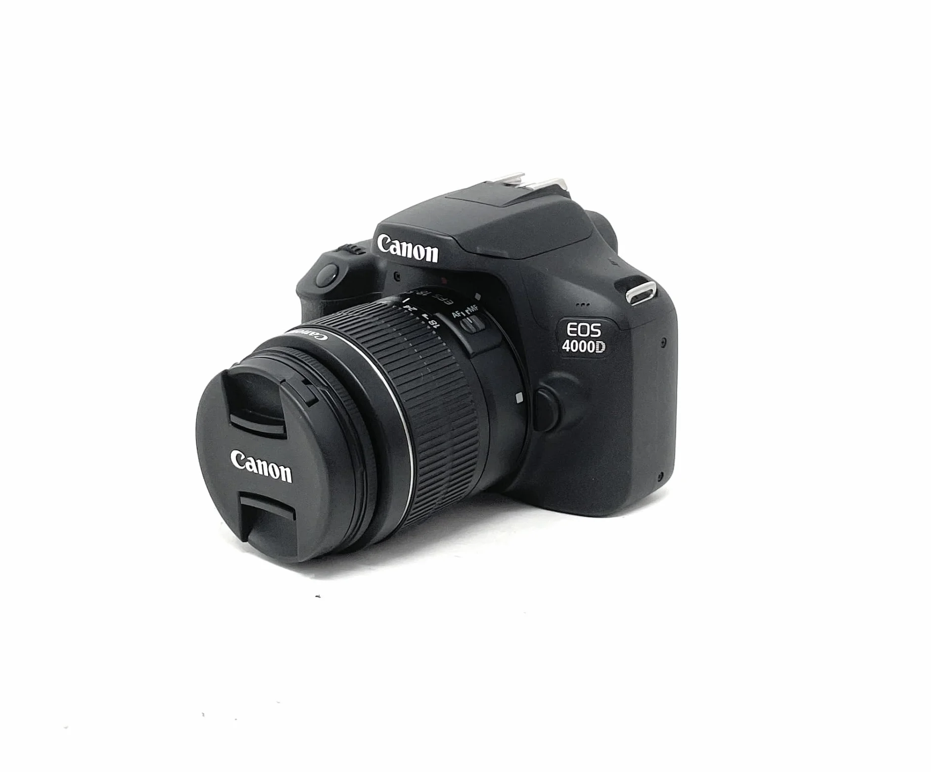 Canon EOS 4000D DSLR Camera and EF-S 18-55 mm f/3.5-5.6 III Lens - Black GB