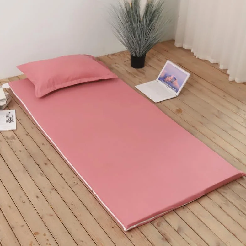 Housse de matelas futon de sol avec fermeture éclair 120x200 cm Rose foncé