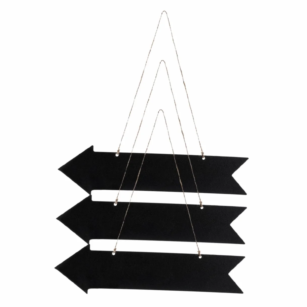 Garneck Panneaux de Direction en Bois Fléchés, Lot de 3, Tableaux Noirs Suspendus Effaçables, Décoration Murale Mariage
