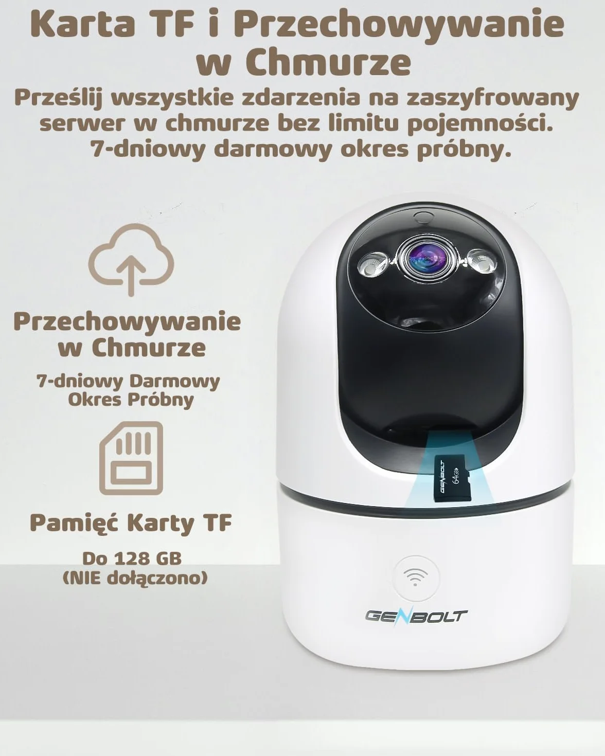 Kamera Wewnętrzna WiFi, Monitor Domowy IP CCTV z Wykrywaniem Humanoidów, Automatycznym Krążeniem, Kamery Opiekunkowej dla Zwierząt domowych, Monitorowanie Dziecka z Alarmem Dźwiękowym