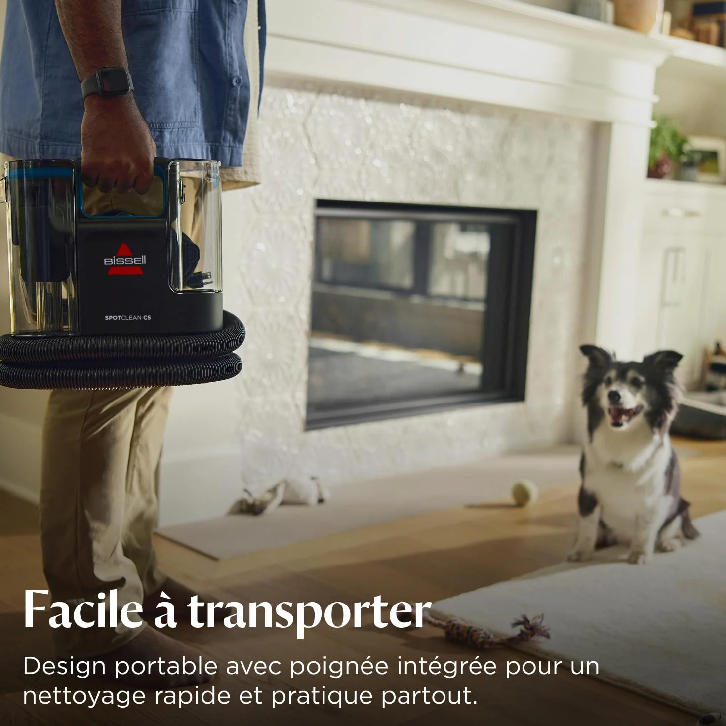 BISSELL SpotClean C5, Shampouineuse Canapé 400W, Nettoyeur Tapis Moquettes Tissus Voiture