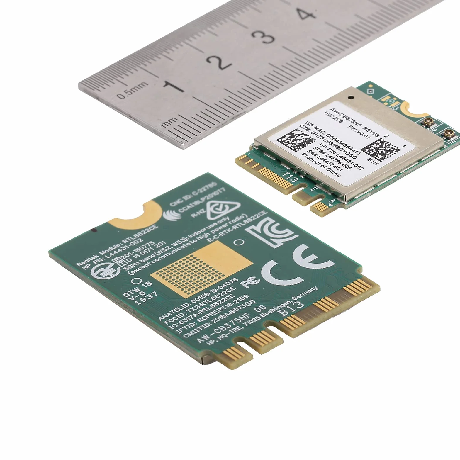 Karta Sieci Bezprzewodowej na PC, moduł WiFi Akcesoria Komputerowe 2.4/5.0GHz Bluetooth 5.0 M.2 NGFF Karta Sieci Bezprzewodowej 802.11a/b/g/n/ac RTL8822CE