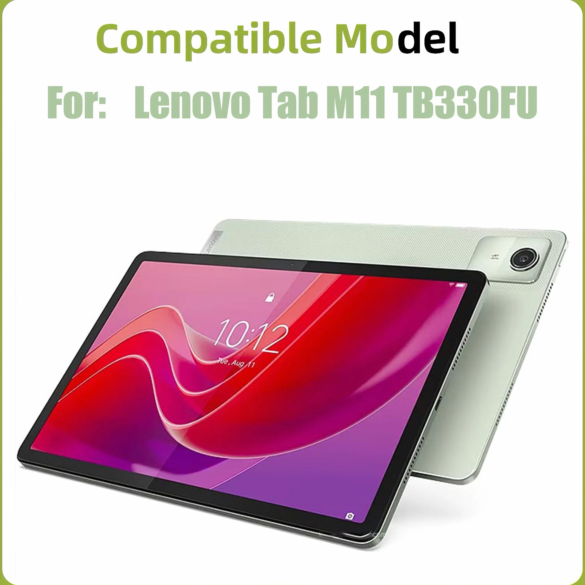 do Lenovo Tab M11 TB330FU Zestaw naprawczy przedniego szkła wyświetlacza [z klejem OCA] [bez ekranu LCD] 11,0 cali z zestawem narzędzi