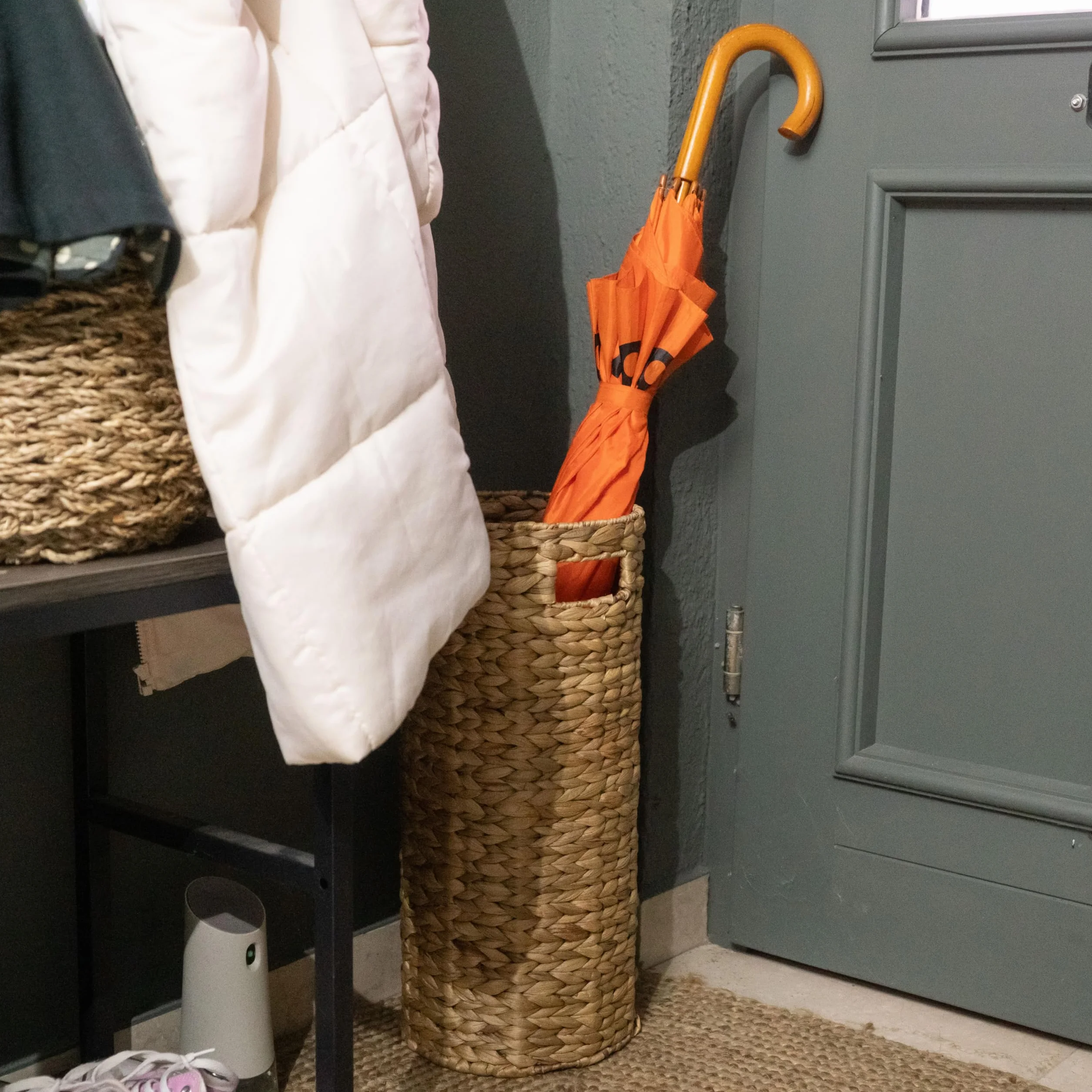 Decorasian Porte-parapluie en imitation rotin Ø 22 cm H 50 cm Naturel