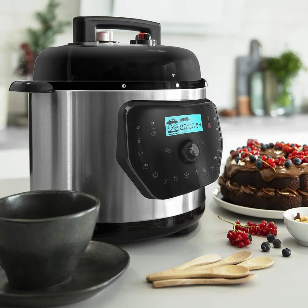Cecotec Cocotte Programmable GM Modèle H Deluxe. Programmable 24 heures, Capacité 6 litres, Système de Cuisson Intelligent, Fonction Balance, Température Ajustable, Pression Ajustable