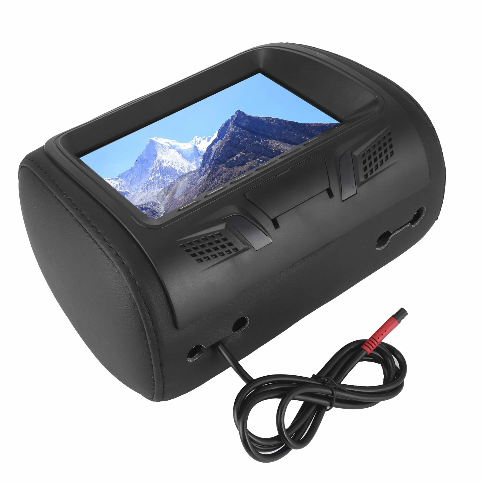 Odtwarzacz DVD z Zagłówkiem Samochodowym, 7-calowy Odtwarzacz Wideo HD 1080P HD Obsługa Wzmacniacza Bluetooth i USB, Wielofunkcyjny Monitor Samochodowy z Zagłówkiem, dla Dzieci, Wideo, Gry