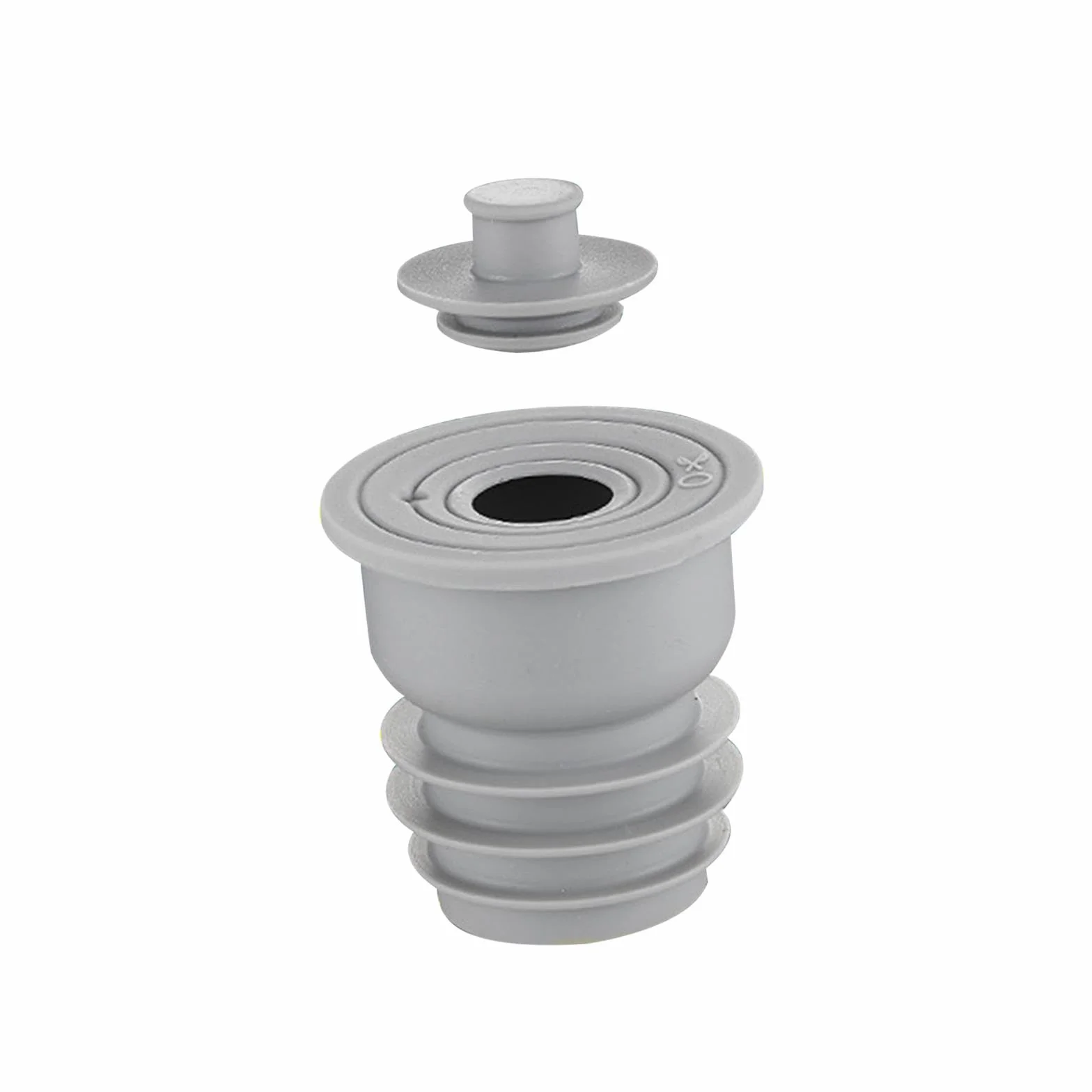Perfk Tuyau de vidange égout Joint Anti Odeur Bouchon d'étanchéité pour Toilettes 35-40mm Gris