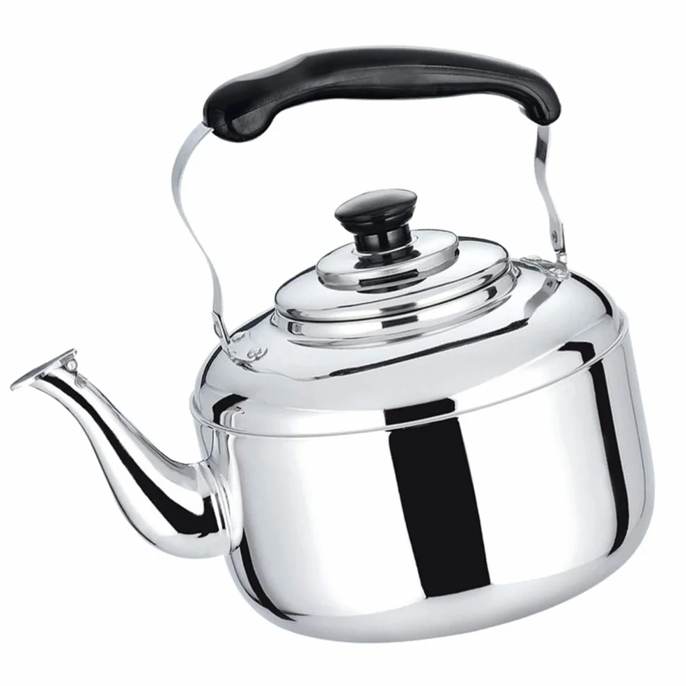 Bouilloire Sifflante En Acier Inoxydable 6L - Capacité Compatible Avec Cuisinières À Induction Et Design Pratique Et Ergonomique