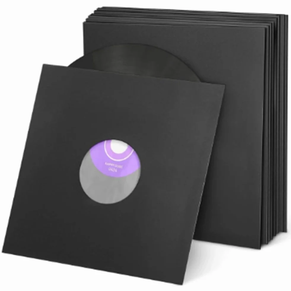 Manchon de Protection en Papier Standard pour Disques Vinyles, Stockage Extérieur