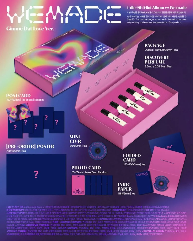 i-dle We made [Gimme Dat Love Ver.] 9th Mini Album (CD Only, No Poster)
