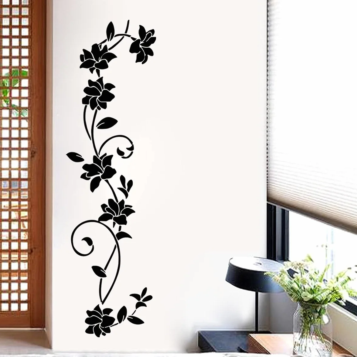 Graz Design Sticker mural XXL Motif fleurs et vigne