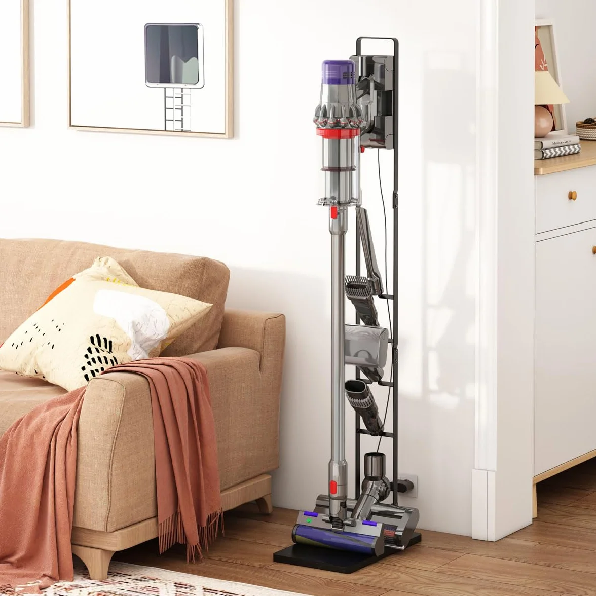Foho Support pour Dyson V16 Gen5 V15 V12 V11 V10 V8 V7 V6, Porte Accessoires Socle D'aspirateur Organisateur Métallique