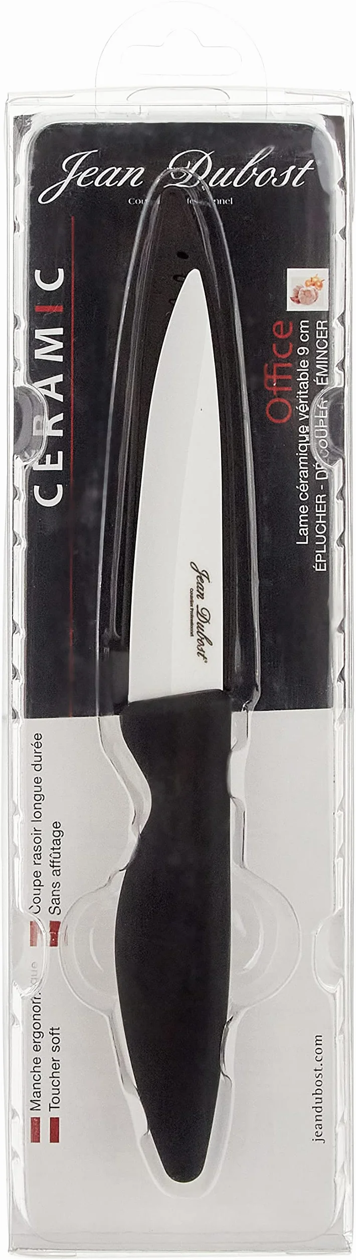 Couteau Céramique Lame Noir Pradel Jean Dubost 1/10509