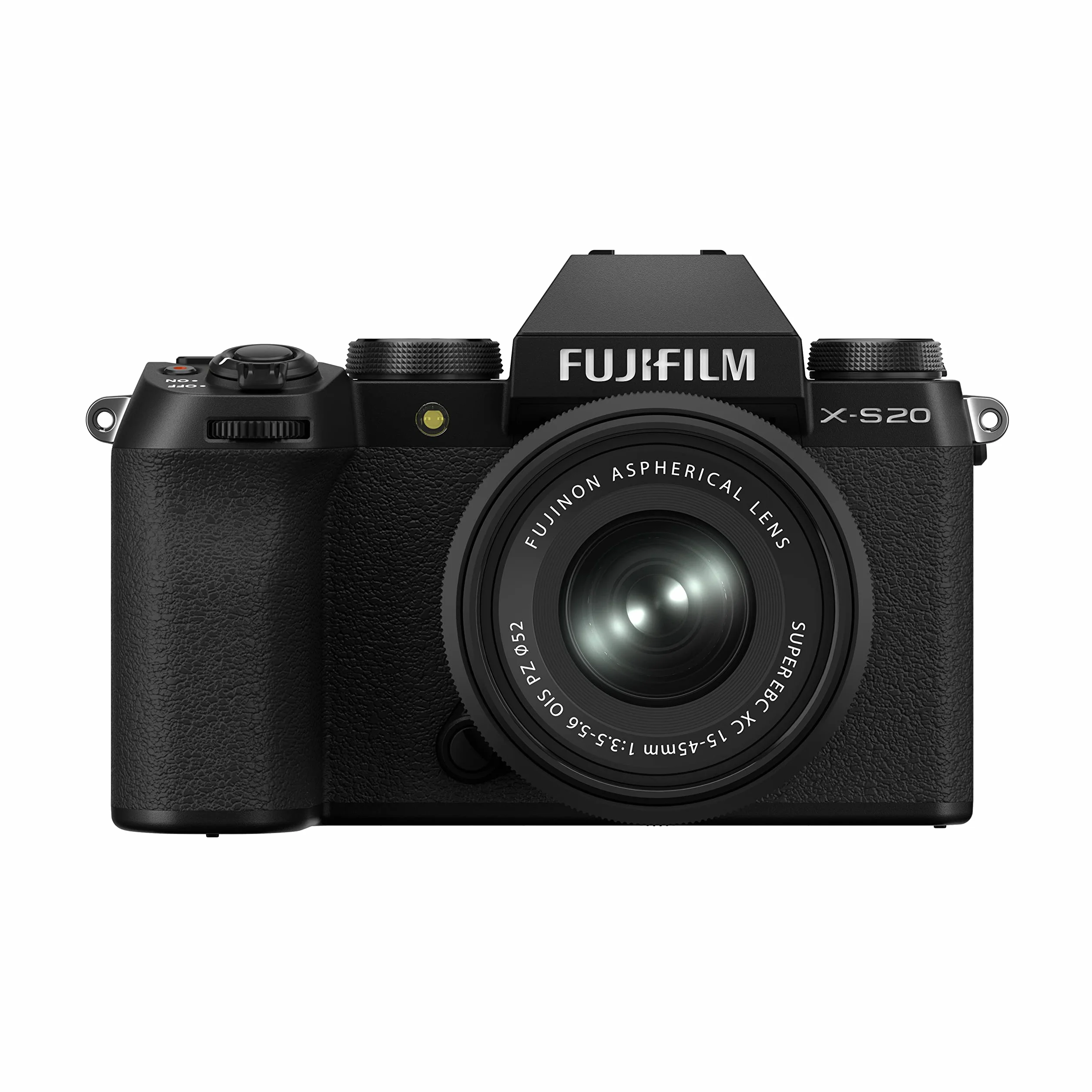 Fujifilm X-S20 26MP bezlusterkowy aparat cyfrowy, KIT XC15-45mmF3.5-5.6, X-Trans CMOS 4 APS-C, X-Processor 5, IBIS, 6,2K filmy 30p, wizjer EVF, ekran LCD 3" z kątem zmiennym, czarny