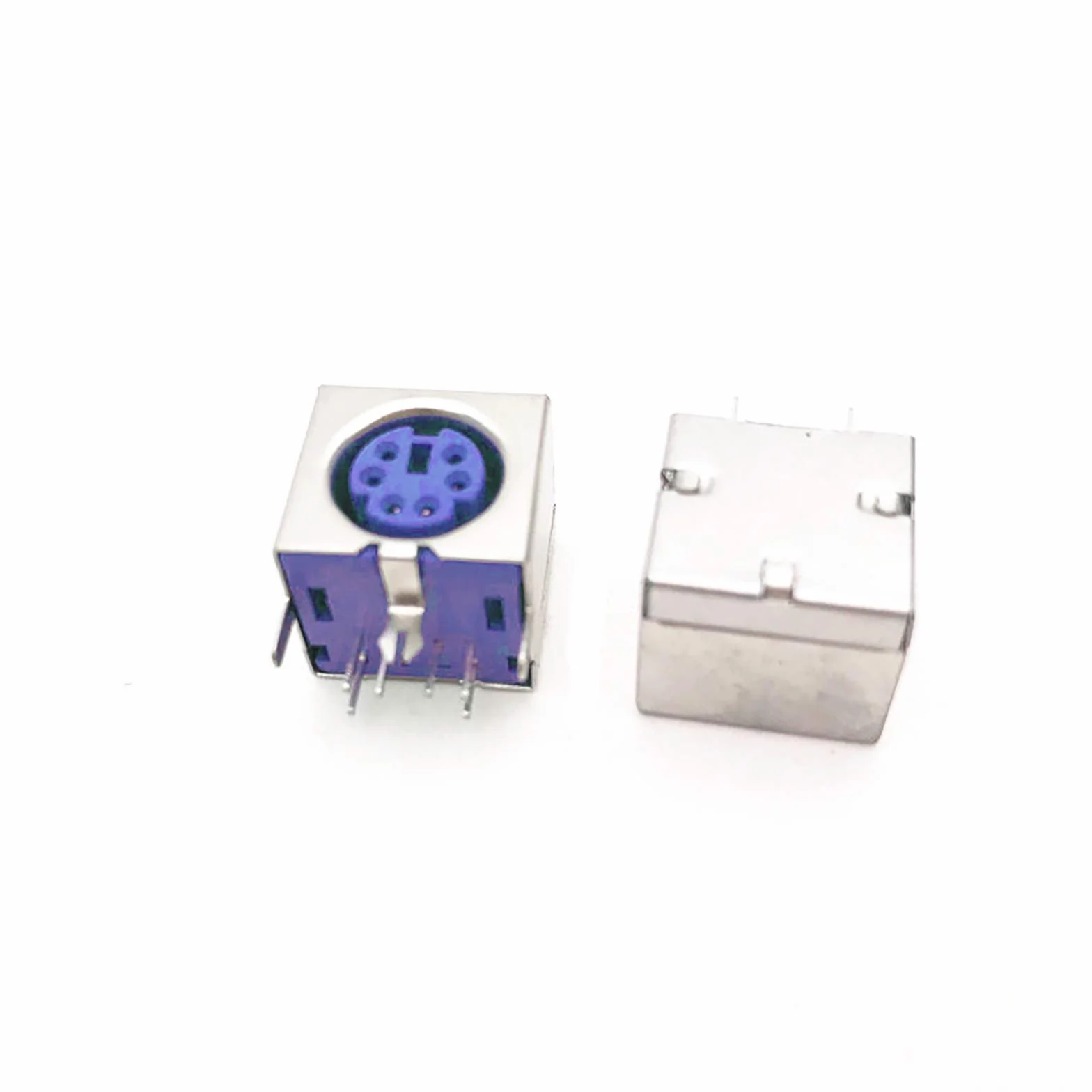 Lot de 10 prises mini DIN PS/2 6 broches femelles PCB Violet