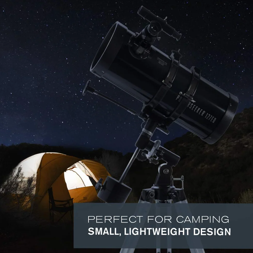 Celestron 21049 PowerSeeker 127EQ - Teleskop zwierciadlany Celestron 21049 PowerSeeker 127EQ, czarny