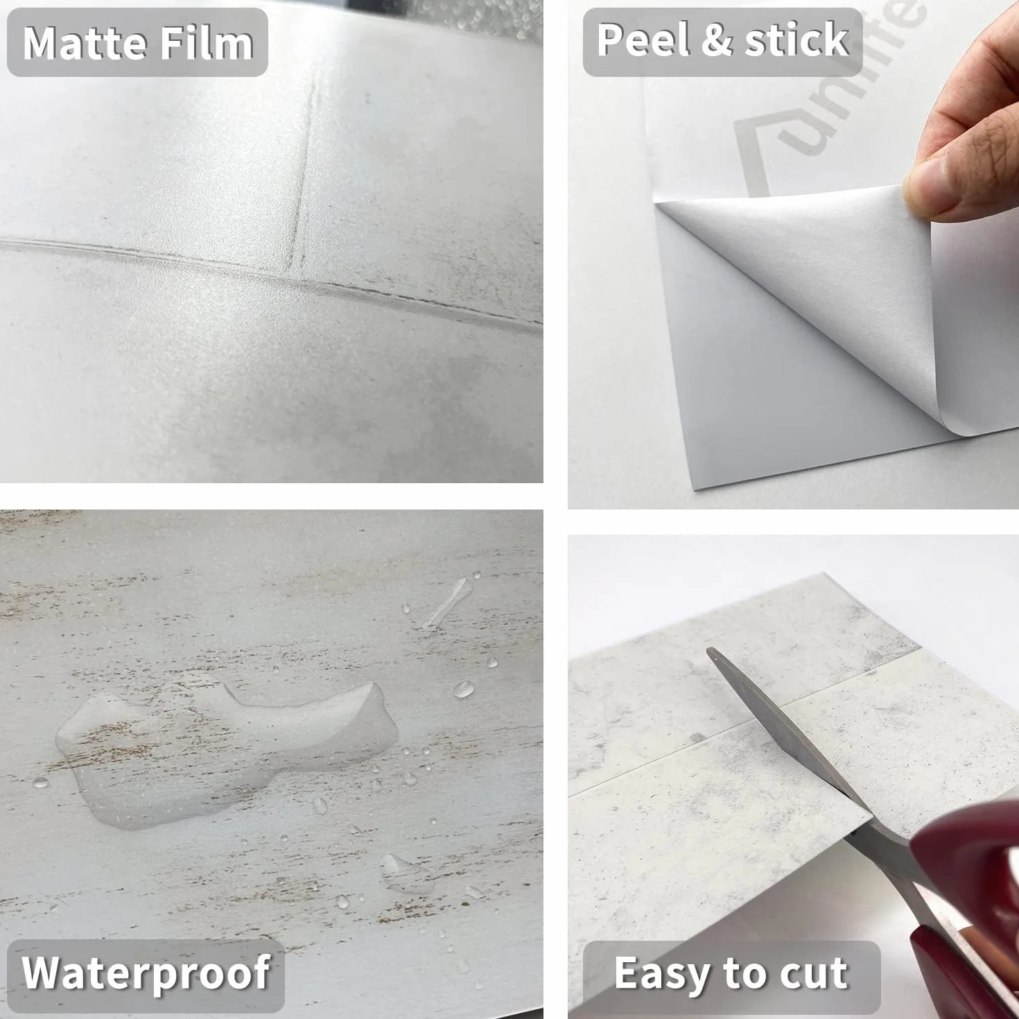 Neukids Autocollants pour carreaux vert sauge, autocollants autoadhésifs pour dosserets cuisine salle de bain
