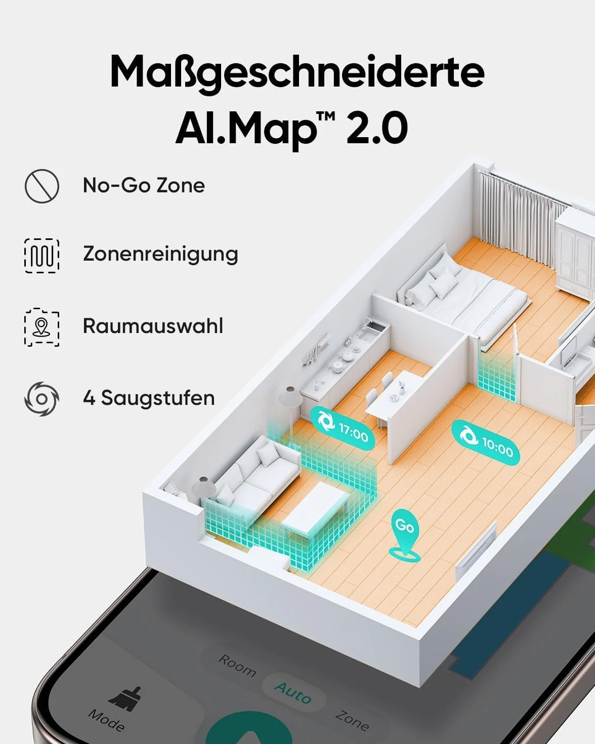 eufy Robot aspirateur L60 avec Station d'aspiration, Puissance d'aspiration de 5 000 Pa, Anti-enchevêtrement, Station d'aspiration 60 Jours sans Vide, Navigation Laser iPath(Reconditionné)