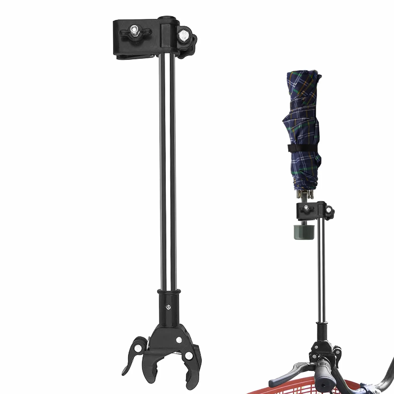 Support de parapluie universel en acier inoxydable pour vélo poussette chaise de pêche
