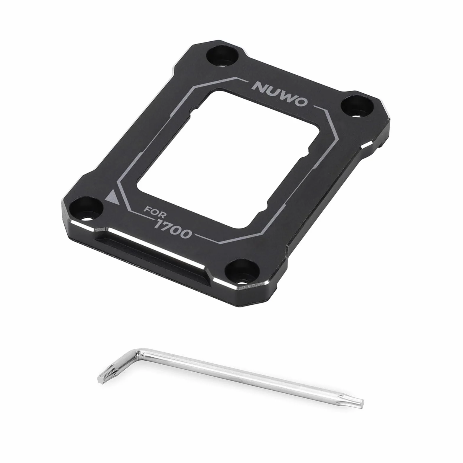 Nuwo FRCPU1700 Uchwyt mocujący do procesora LGA 1700, uchwyt ramy anty-zginający do procesora 1700 12a/13a/14. generacji, czarny