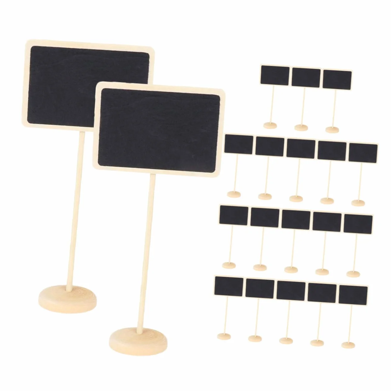Mini Ardoise Table avec Support Panneaux Buffet pour Numéros de Table Mariage 20 pièces