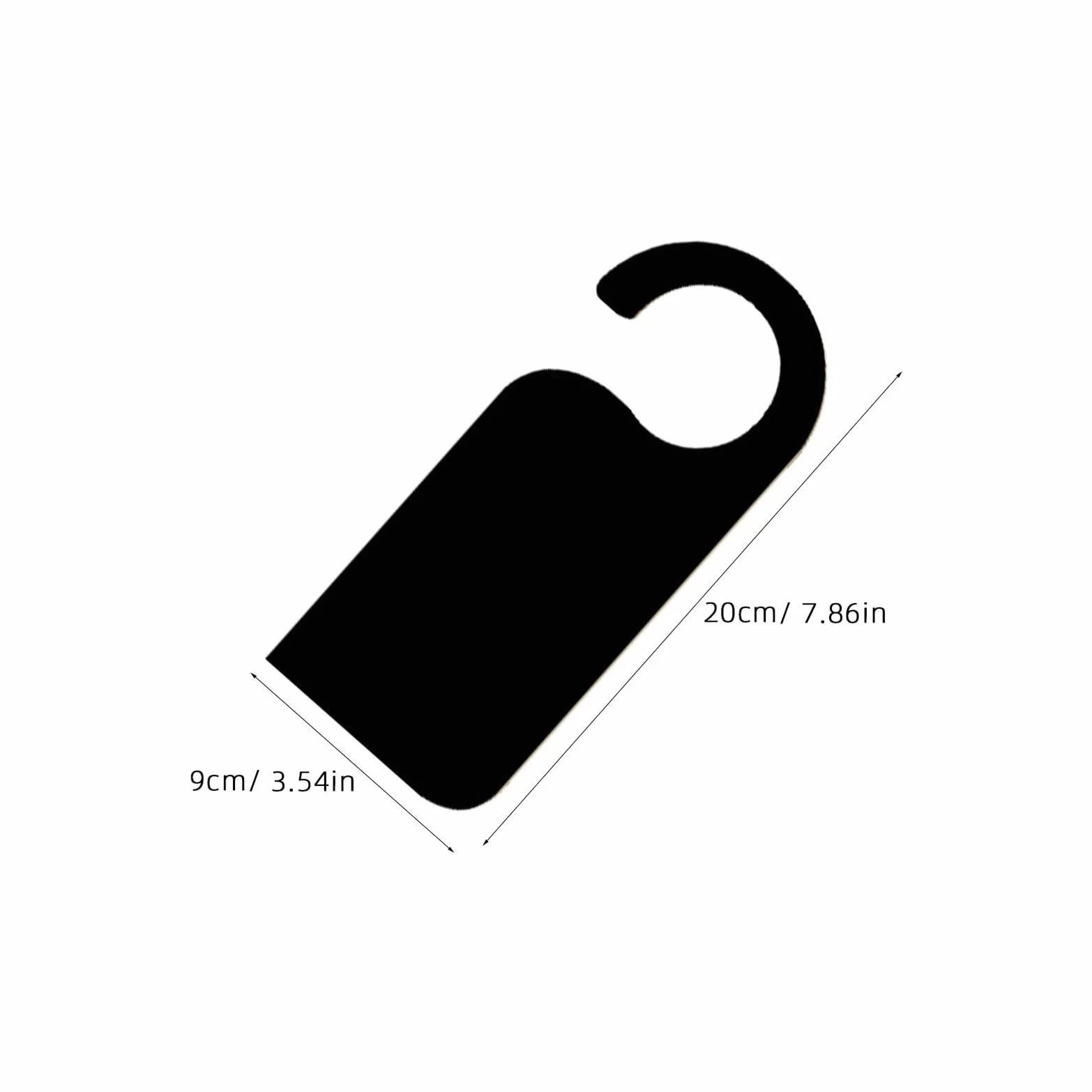 Lot de 6 Mini Tableaux Noirs Suspendus pour Poignées de Porte Standard - Étiquettes Message Réutilisables Décoration Chambre Cuisine Bureau