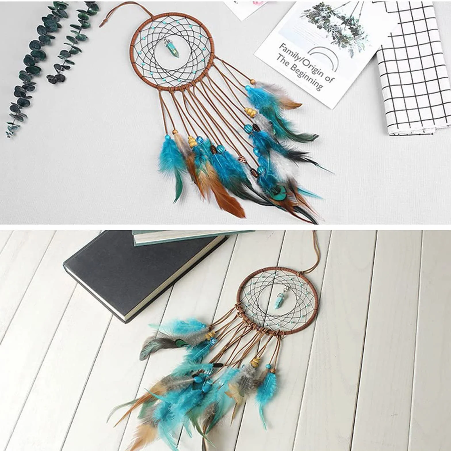 Attrape-rêves avec Plumes pour Enfants Décoration Chambre Salon