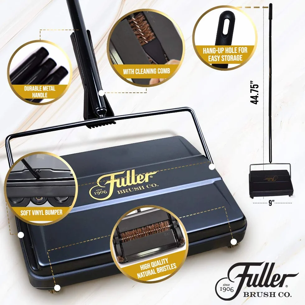 Fuller Brush 17032 Balai électrostatique pour Tapis et sols – Chemin de Nettoyage – 22,9 cm – Léger – Idéal pour Les saletés salissantes – Fonctionne sur Les Tapis et Les sols durs – Violet