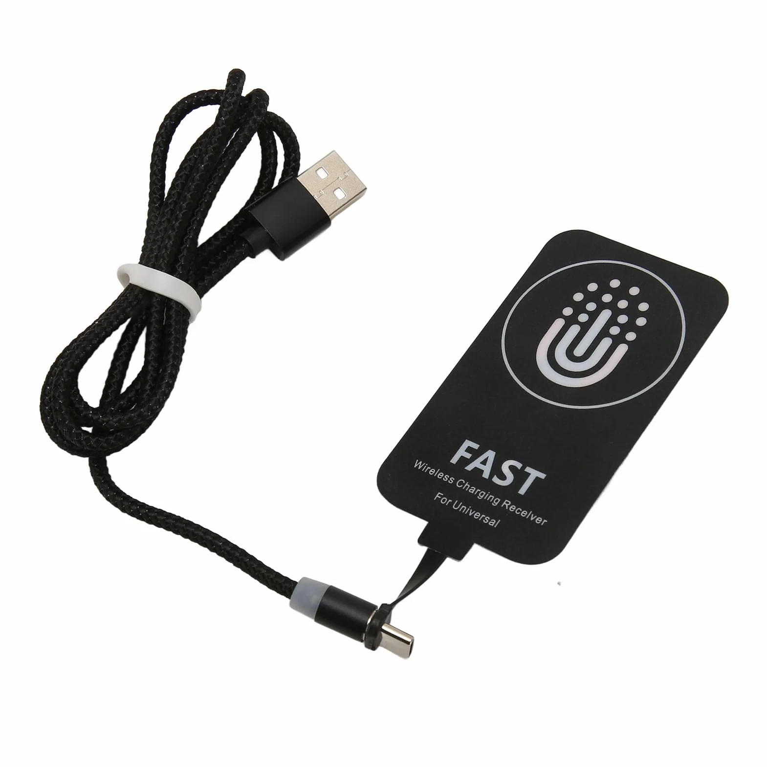 Bezprzewodowy Odbiornik ładowania Typu C, Ssanie Magnetyczne USB C Qi Bezprzewodowa ładowarka z Odbiornikiem Łatka ładująca