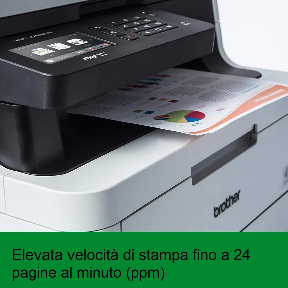 Brother MFC-3750CDW Imprimante Multifonction Laser Couleur LED Fax WiFi Recto-Verso Blanc