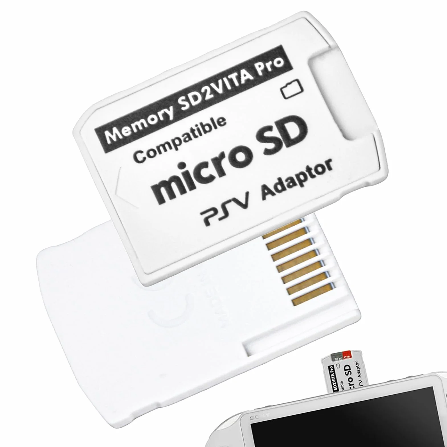 Karta pamięci SD2Vita 5.0 Ultimate Version Adapter do PS Vita, konwerter Micro SD PSVSD ze schowkiem, obsługa do 256 GB, dla PS Vita 1000/2000 Firmware HENkaku/Enso 3.60