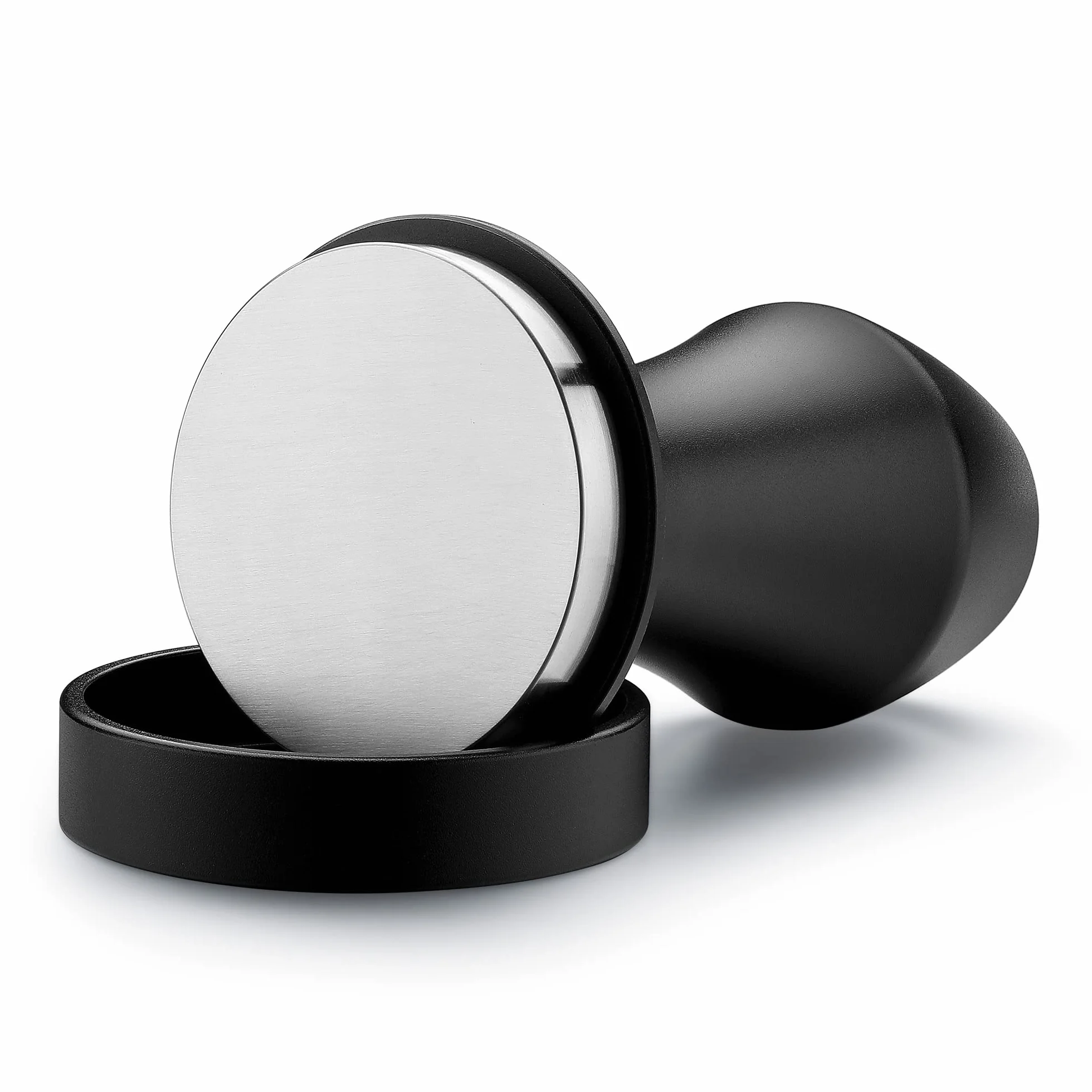Normcore Tampon à café 51mm - Presse à café - Tampon pour barista - Tampon à espresso avec pression de contact de 6,8 kg / 11,3 kg / 13,6 kg - Base plate du tampon - Diamètre Ø 51 mm