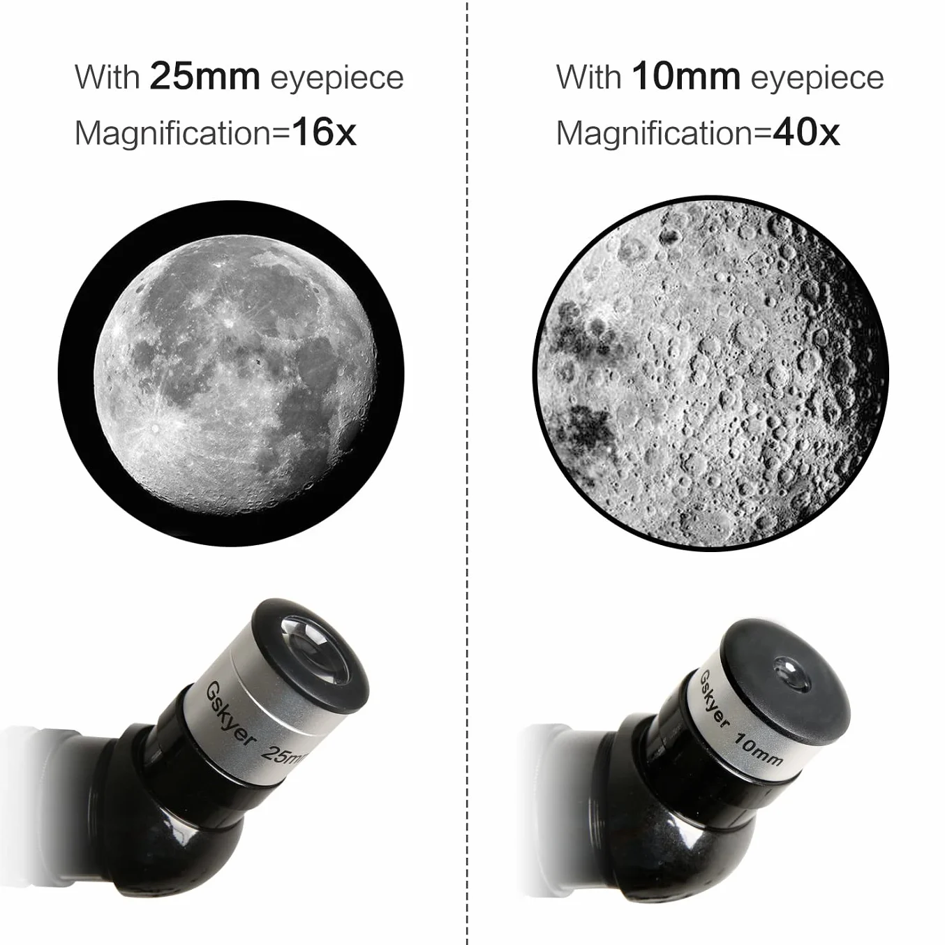 Gskyer Teleskop, 70 mm otwór 400 mm AZ-Mount AZ-AZ-Astronomiczny teleskop refrakcyjny dla dzieci i początkujących - teleskop podróżny dla dorosłych