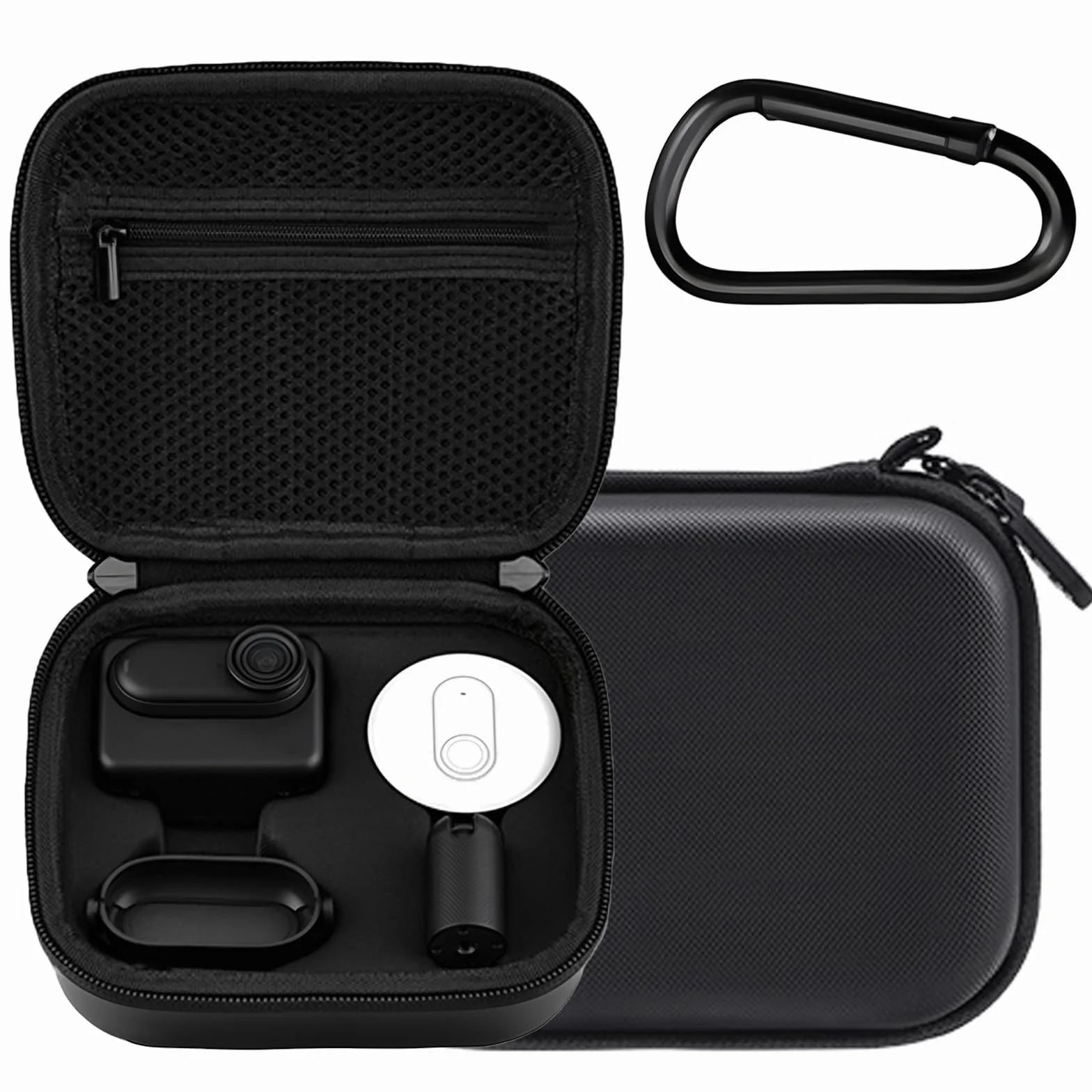 Torba do przenoszenia Insta 360 GO 3S/GO3, Mini Protective Storage Clutch Bag do kamery sportowej i akcesoriów, czarny