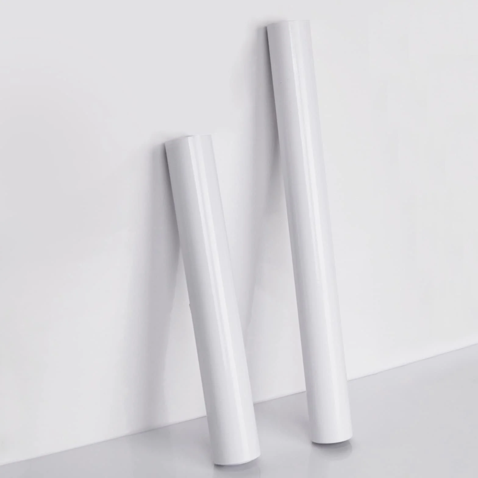 Papier Adhésif Blanc Glossy pour Meuble 30×200cm, Film Autocollant Vinyle Imperméable