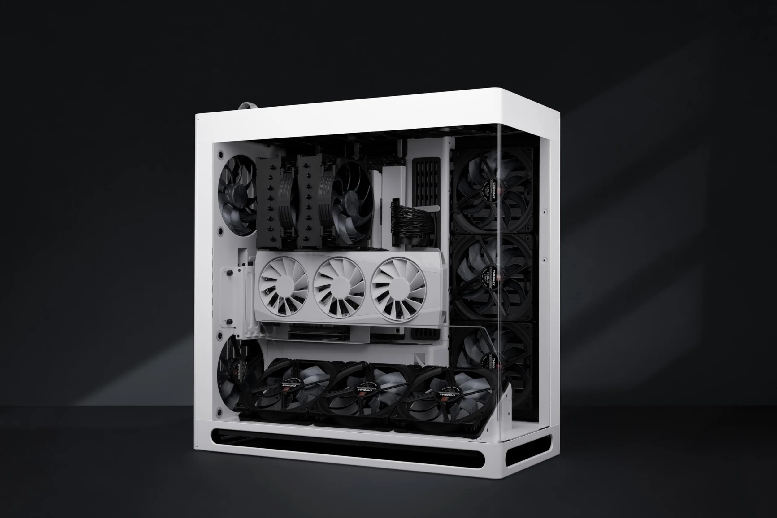 Noctua NF-A14x25 G2 PWM chromax.black, 140-Milimetrowy Cichy Wentylator Komputerowy Klasy Premium, 4-Pinowy (Czarny)