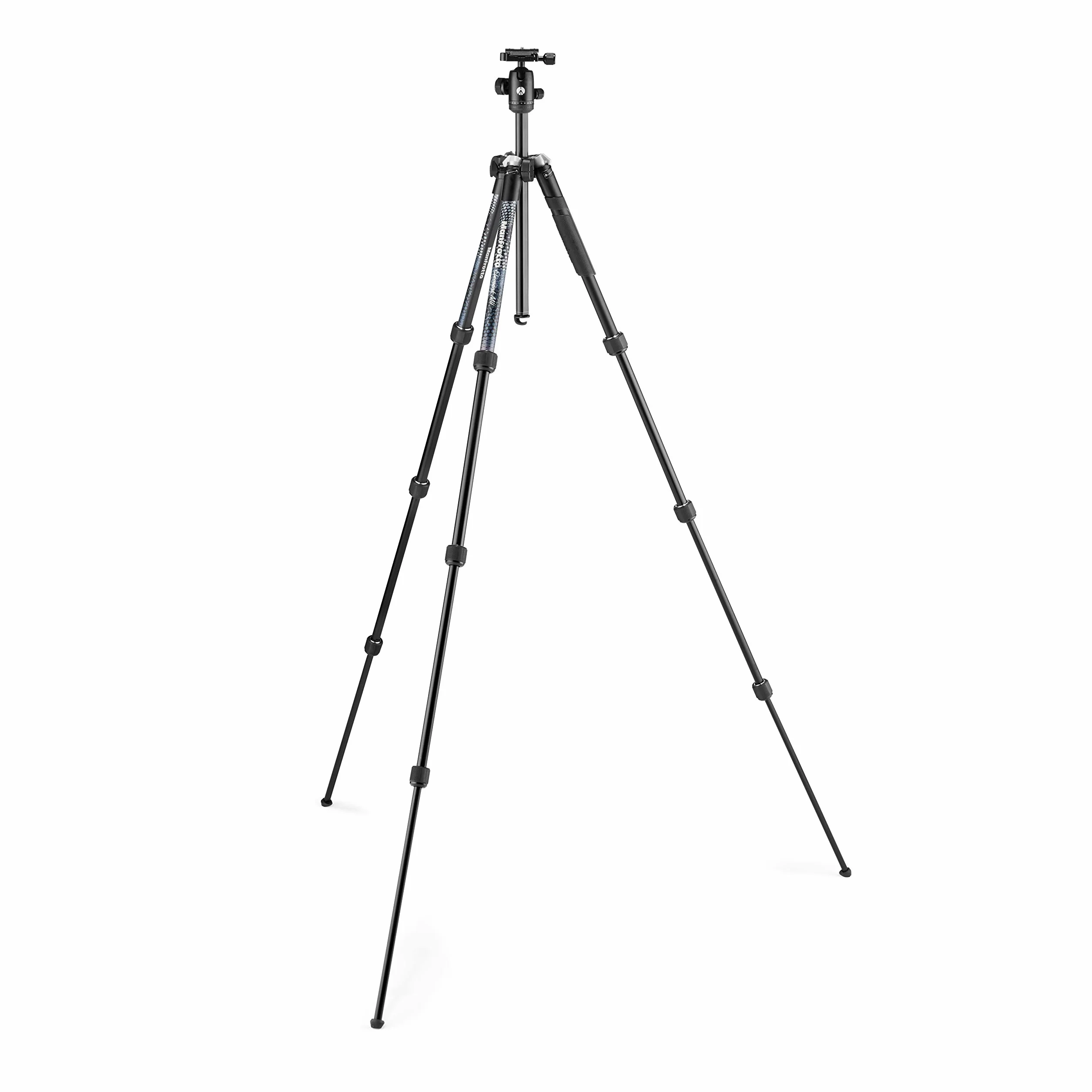 MANFROTTO Trépied Element MII aluminium noir 4 sections BH - MKELMII4BK-BH