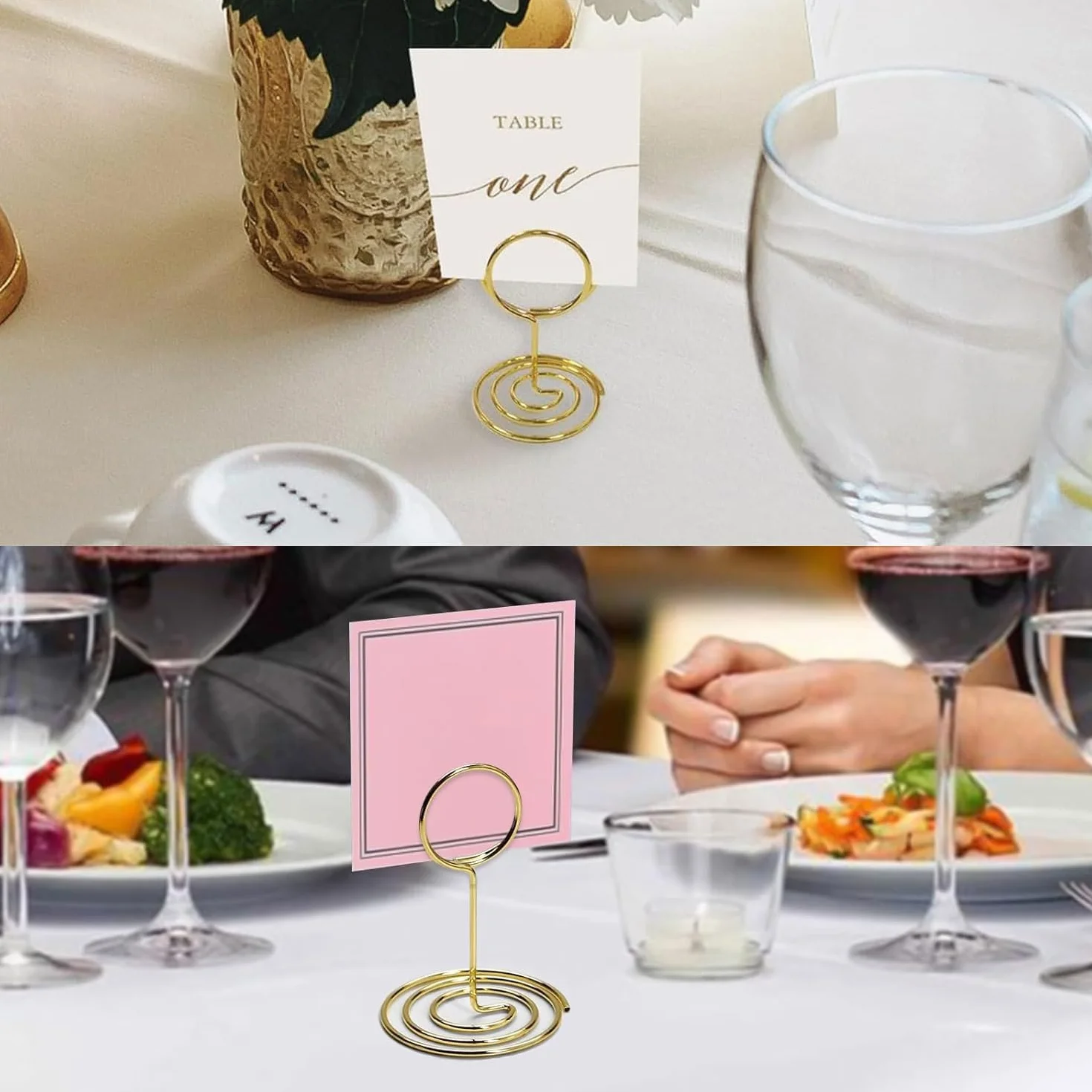 Supports de table dorés ronds lot de 30 pour mariages banquets fêtes