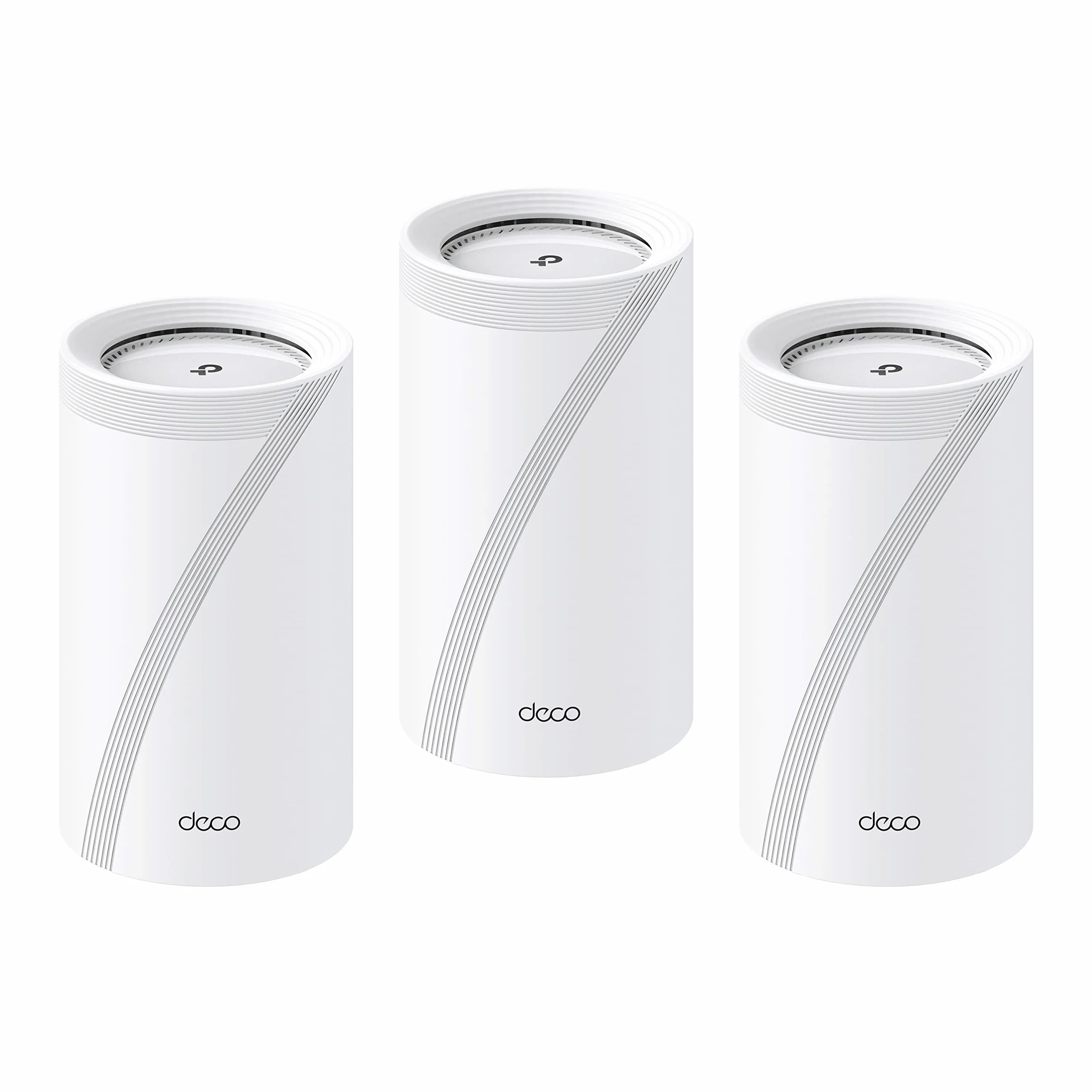 TP-Link Deco BE65 Wi-Fi 7 Mesh WLAN Set(3 szt.), Tri-Band, 6G, 320 MHz Channel, MLO, Sieć gościnna, 4x porty 2,5 G, 1x USB 3.0, WPA3, OFDMA, MU-MIMO, AI-Driven Mesh, HomeShield, Biały